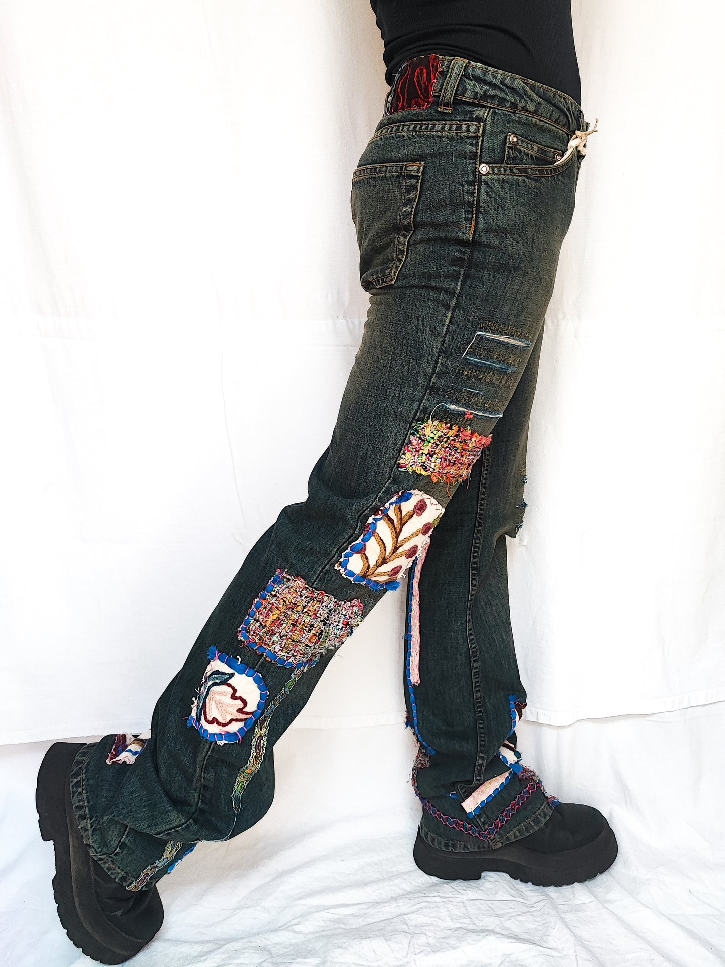 Kavbojke Patchwork