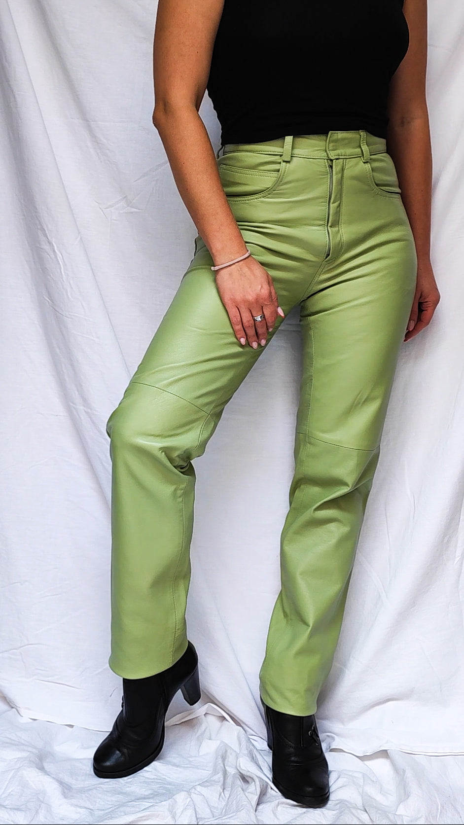 Usnjene hlače Lime