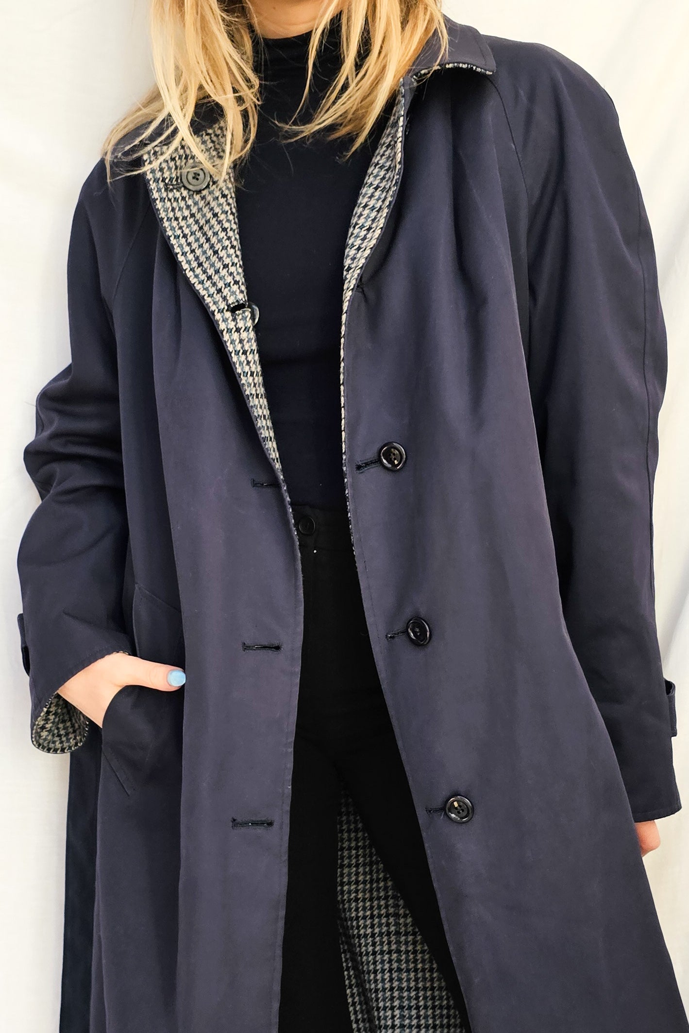 Reversible coat Navy