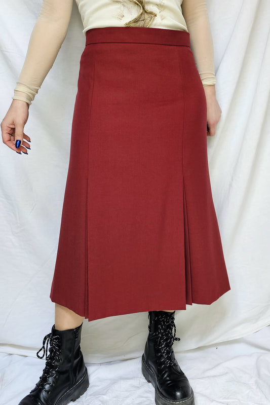 Maroon skirt