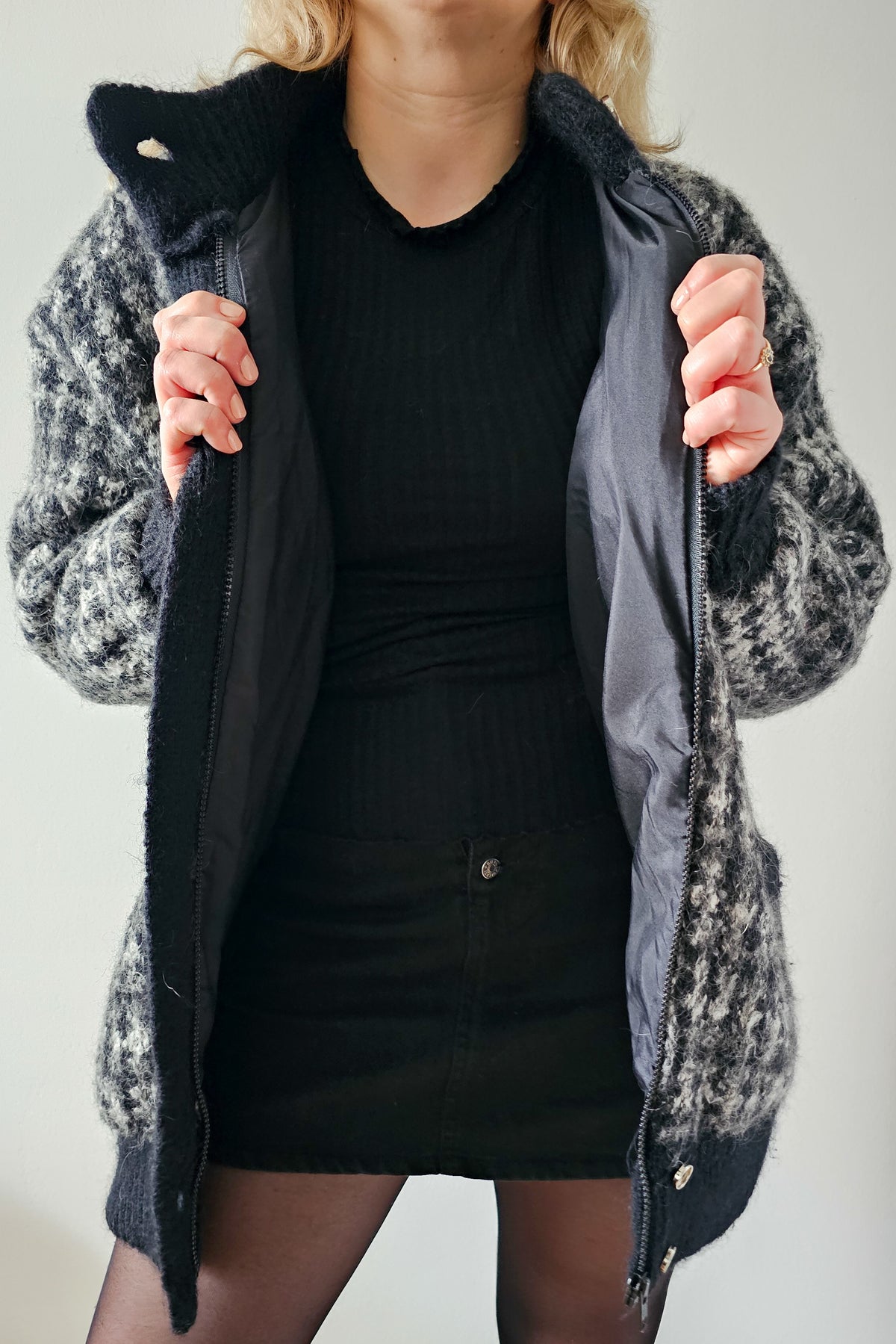 Check Padded Jacket Check padded jacket – Indigo Second Hand