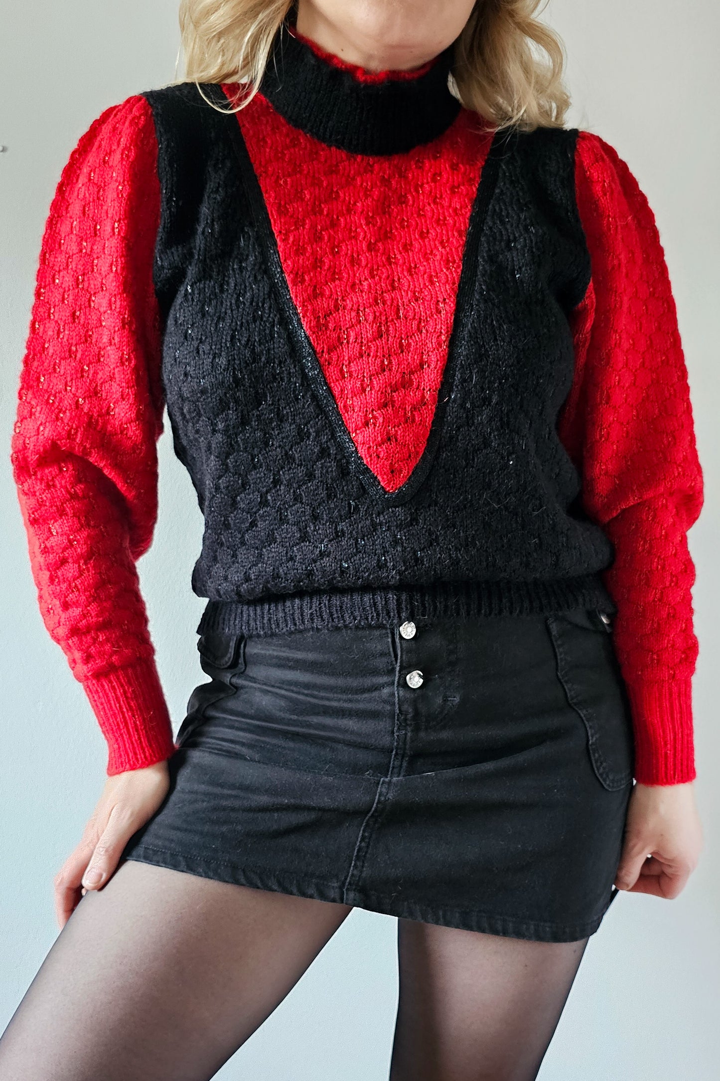 Poinsettia sweater