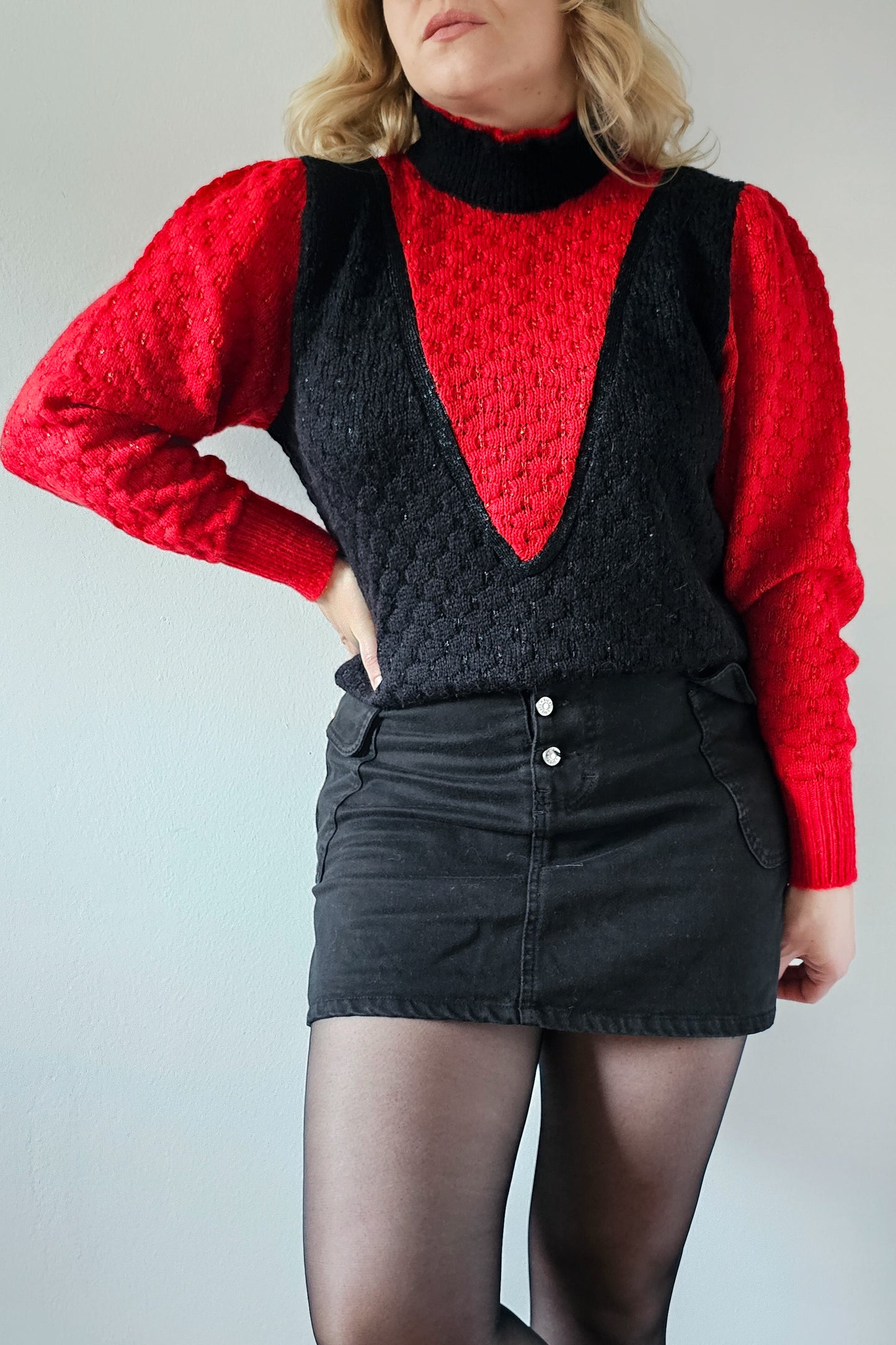 Poinsettia sweater