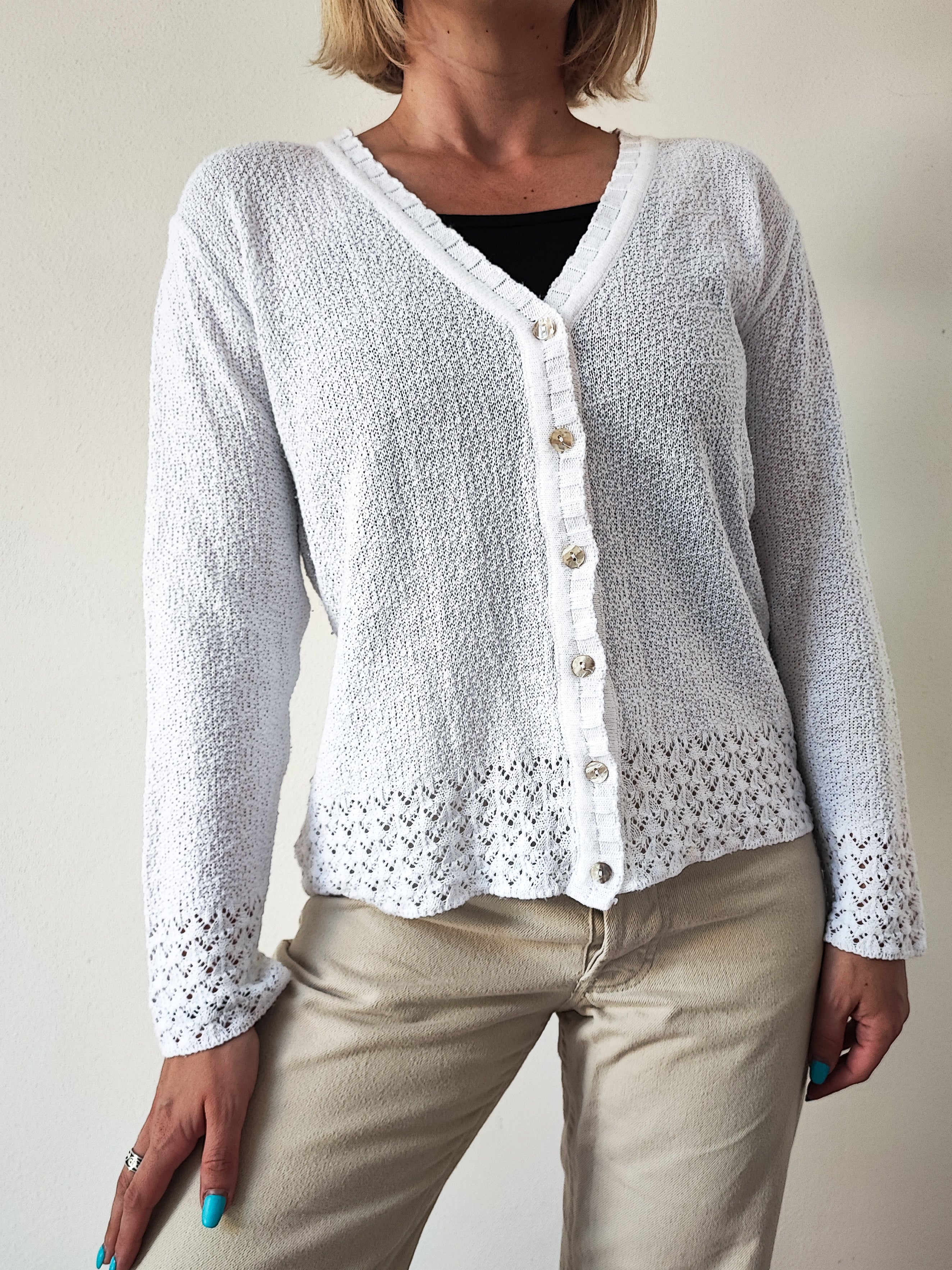 Second female 2024 palm knit cardigan